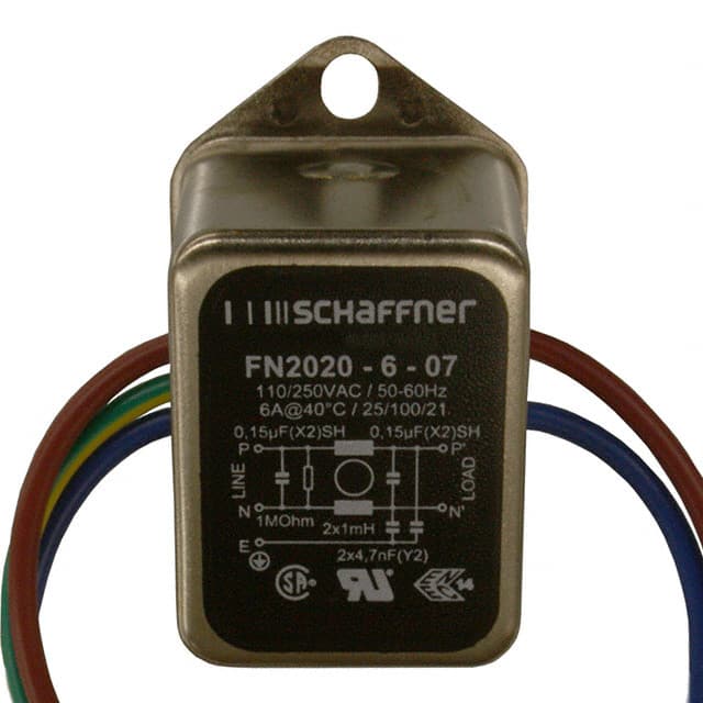 FN2020-6-07 Schaffner EMC Inc.  Moduli di filtro di linea di alimentazione